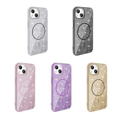 Apple iPhone 11 Case Magsafe Shining Glitter Zore Okso Cover with Charging Feature - 2