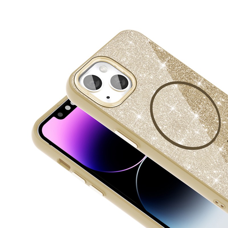 Apple iPhone 11 Case Magsafe Shining Glitter Zore Okso Cover with Charging Feature - 14