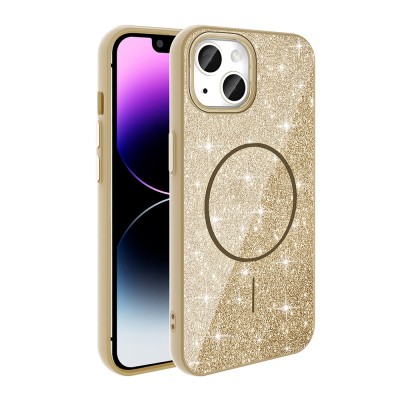 Apple iPhone 11 Case Magsafe Shining Glitter Zore Okso Cover with Charging Feature - 12
