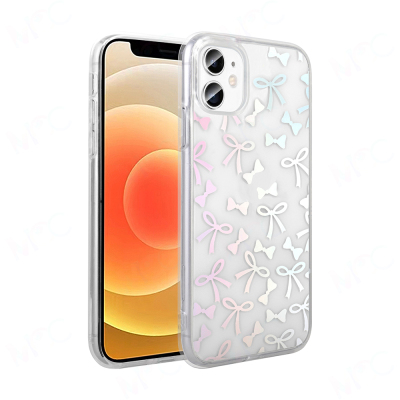 Apple iPhone 11 Case Transparent Figured Zore Folk Hard Cover - Zore