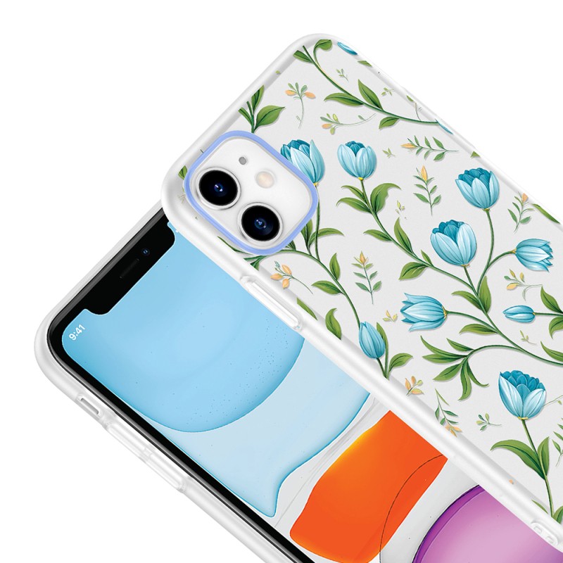Apple iPhone 11 Case with Camera Protector, Patterned Zore Clip Cover - 9