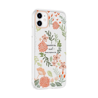 Apple iPhone 11 Case with Camera Protector, Patterned Zore Clip Cover - 8