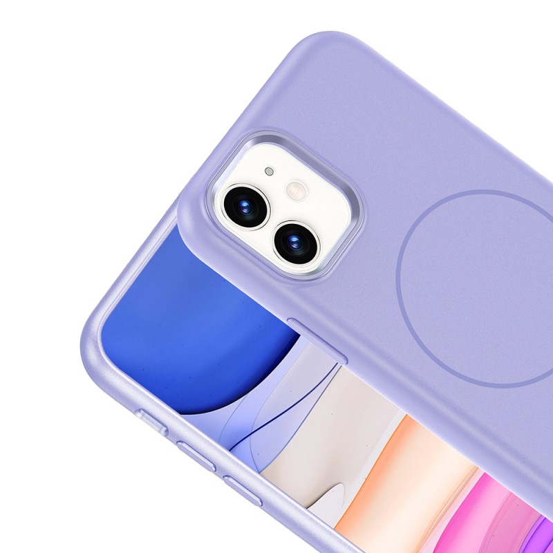 Apple iPhone 11 Case with M-Safe Charging Feature, Metal Camera Frame, Zore Edi Silicone Cover - 16