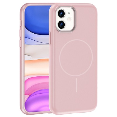 Apple iPhone 11 Case with M-Safe Charging Feature, Metal Camera Frame, Zore Edi Silicone Cover - 3