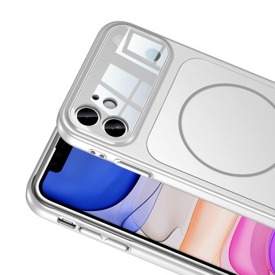 Apple iPhone 11 Case Zore M-Safe Charging Camera Protection Formen Cover - 16