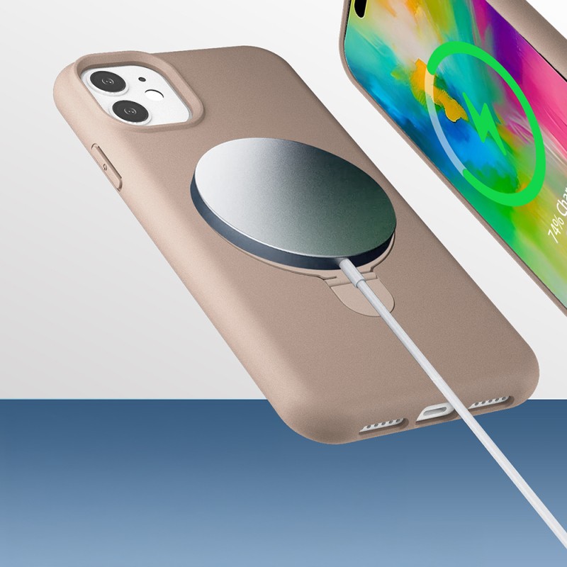 Apple iPhone 11 Case Zore Samara Cover with M-safe Charging Stand - 11