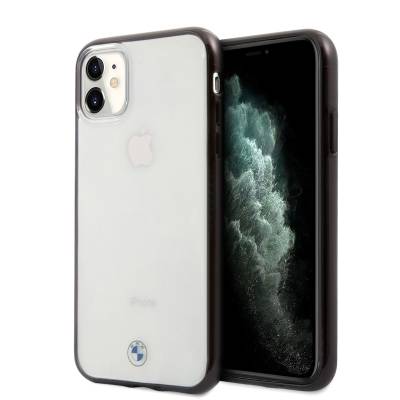 Apple iPhone 11 Kılıf BMW Transparan Elektroplatin Kenar Kaplama Dizayn Kapak - BMW