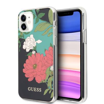 Apple iPhone 11 Kılıf GUESS Çiçek Desenli Tasarım Kapak - Guess