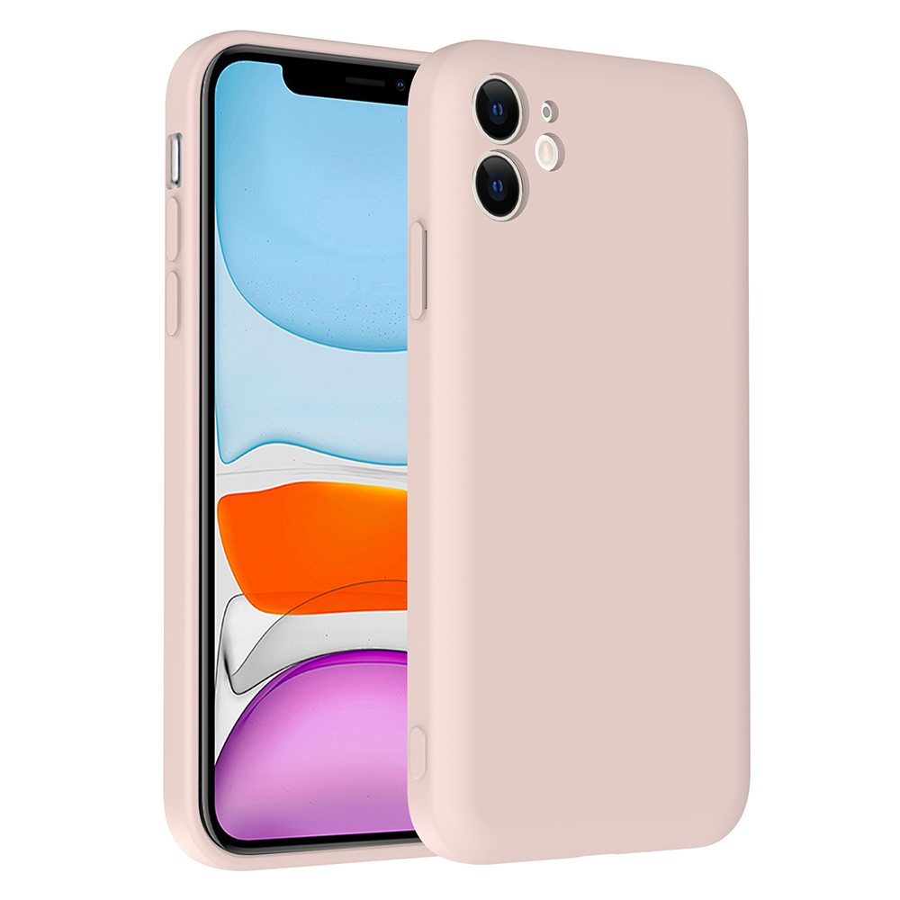 iPhone 11 Kılıf Kamera Korumalı Kartlık Hazneli NXXA Vitra Kapak - Pembe