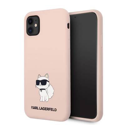 Apple iPhone 11 Kılıf Karl Lagerfeld Silikon Choupette Dizayn Kapak - Karl Lagerfeld
