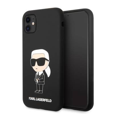 Apple iPhone 11 Kılıf Karl Lagerfeld Silikon Karl Dizayn Kapak - Karl Lagerfeld