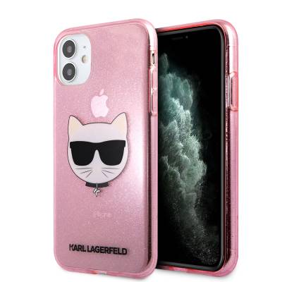 Apple iPhone 11 Kılıf Karl Lagerfeld Transparan Choupette Head Dizayn Kapak - Karl Lagerfeld