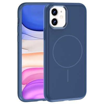 Apple iPhone 11 Kılıf M-Safe Şarj Özellikli Metal Kamera Çerçeveli Zore Edi Silikon Kapak - 5