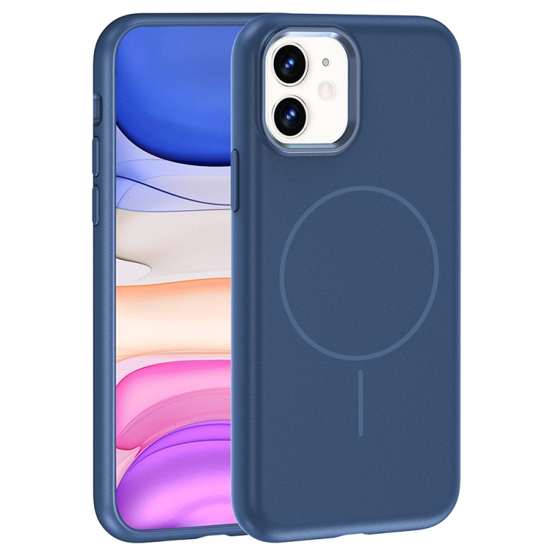 Apple iPhone 11 Kılıf M-Safe Şarj Özellikli Metal Kamera Çerçeveli Zore Edi Silikon Kapak - 5