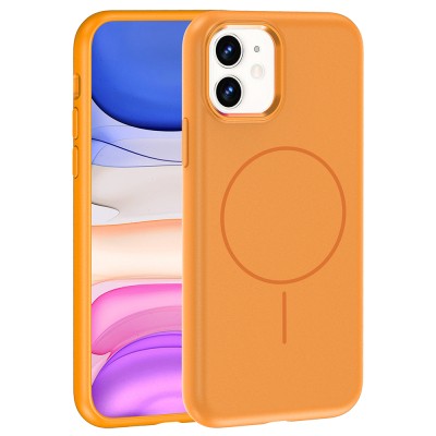 Apple iPhone 11 Kılıf M-Safe Şarj Özellikli Metal Kamera Çerçeveli Zore Edi Silikon Kapak - 7