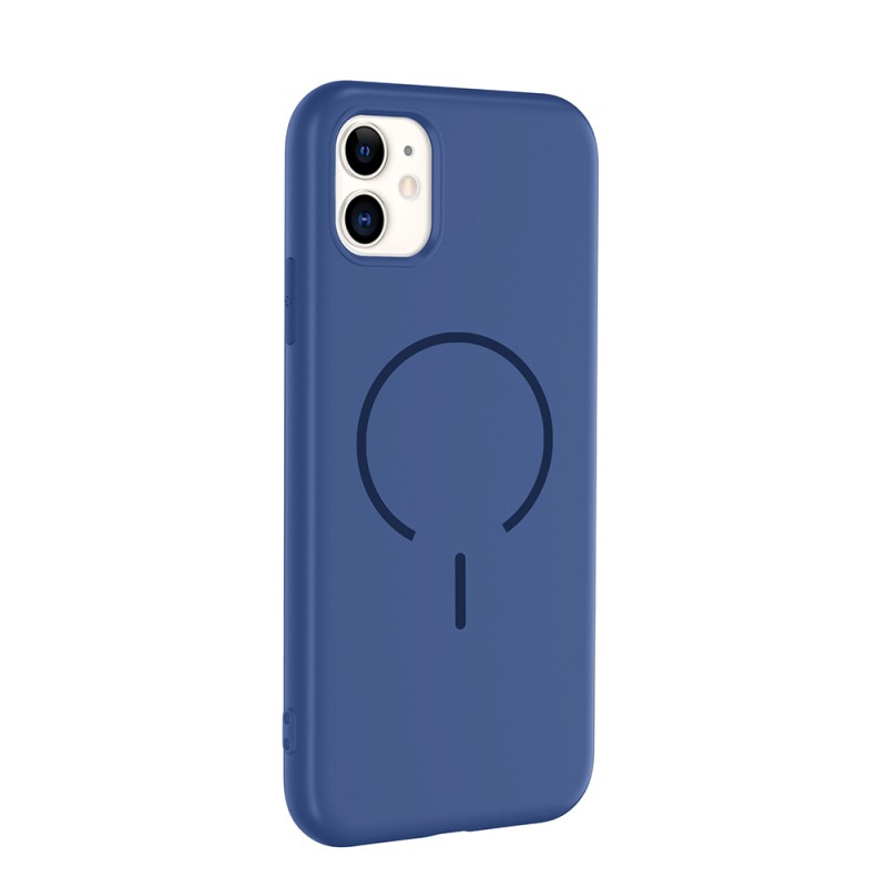 Apple iPhone 11 Kılıf M-safe Şarj Özellikli Zore Meta Kapak - 9