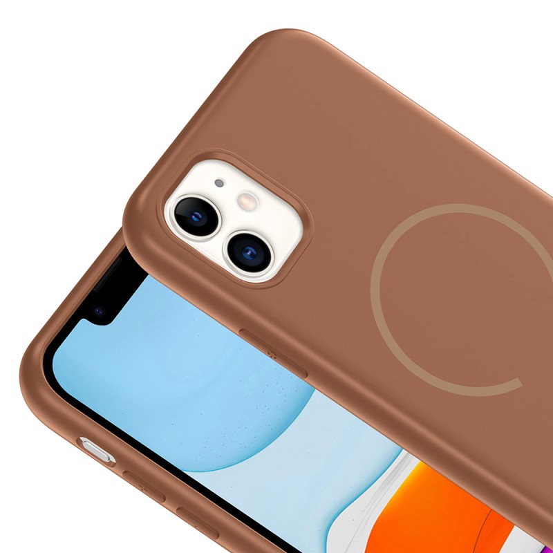 Apple iPhone 11 Kılıf M-safe Şarj Özellikli Zore Meta Kapak - 17