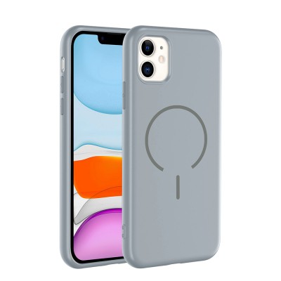 Apple iPhone 11 Kılıf M-safe Şarj Özellikli Zore Meta Kapak - 4