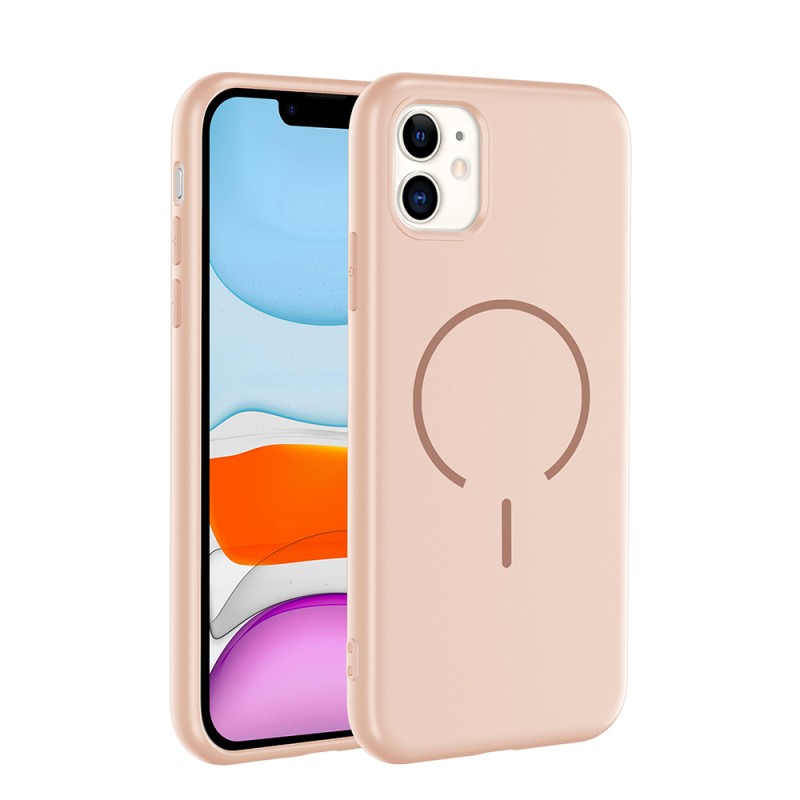 Apple iPhone 11 Kılıf M-safe Şarj Özellikli Zore Meta Kapak - 5