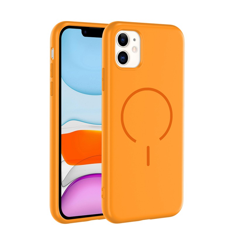 Apple iPhone 11 Kılıf M-safe Şarj Özellikli Zore Meta Kapak - 6