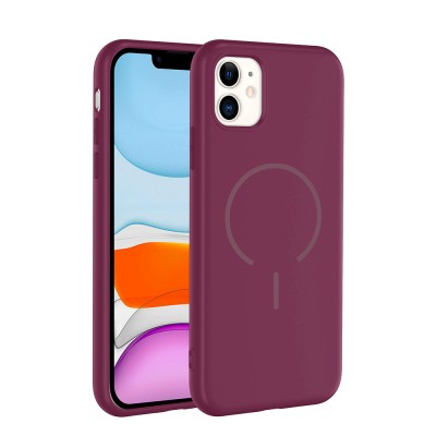 Apple iPhone 11 Kılıf M-safe Şarj Özellikli Zore Meta Kapak - 8