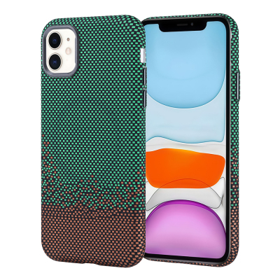 Apple iPhone 11 Kılıf M-safe Şarj Özellikli Karbon Fiber Görünümlü Zore Nekst Kapak - Zore