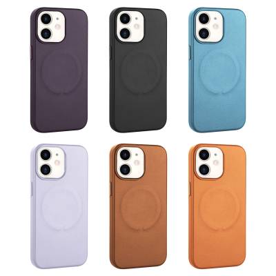 Apple iPhone 11 Kılıf PU Deri M-safe Wireless Şarj Özellikli Zore Derix Kapak - 2