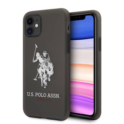 Apple iPhone 11 Kılıf U.S. POLO ASSN. Transparan Silikon Büyük Logo Dizayn Kapak - U.S. Polo Assn.