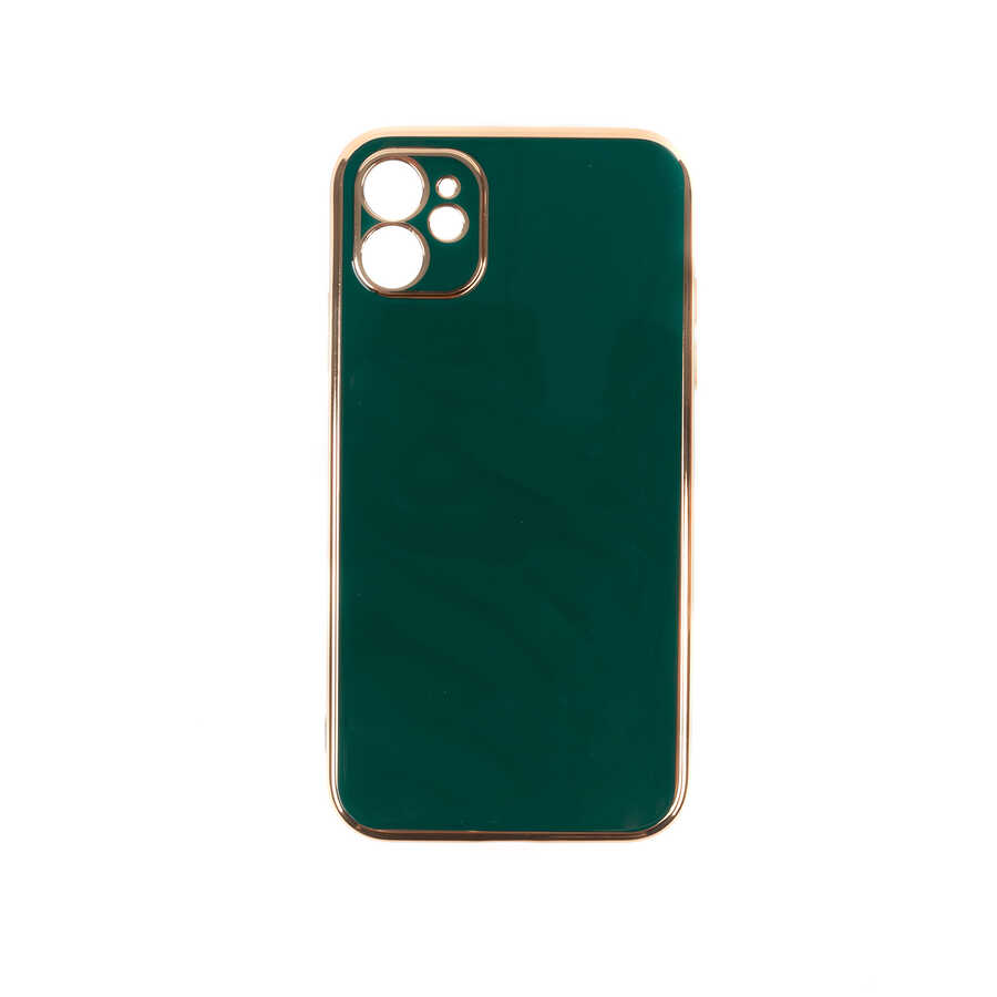 Apple iPhone 11 Kılıf Zore Bark Kapak - Koyu Yeşil