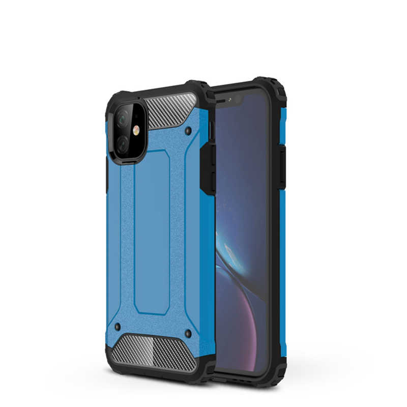 Apple iPhone 11 Kılıf Zore Crash Silikon Kapak - Mavi