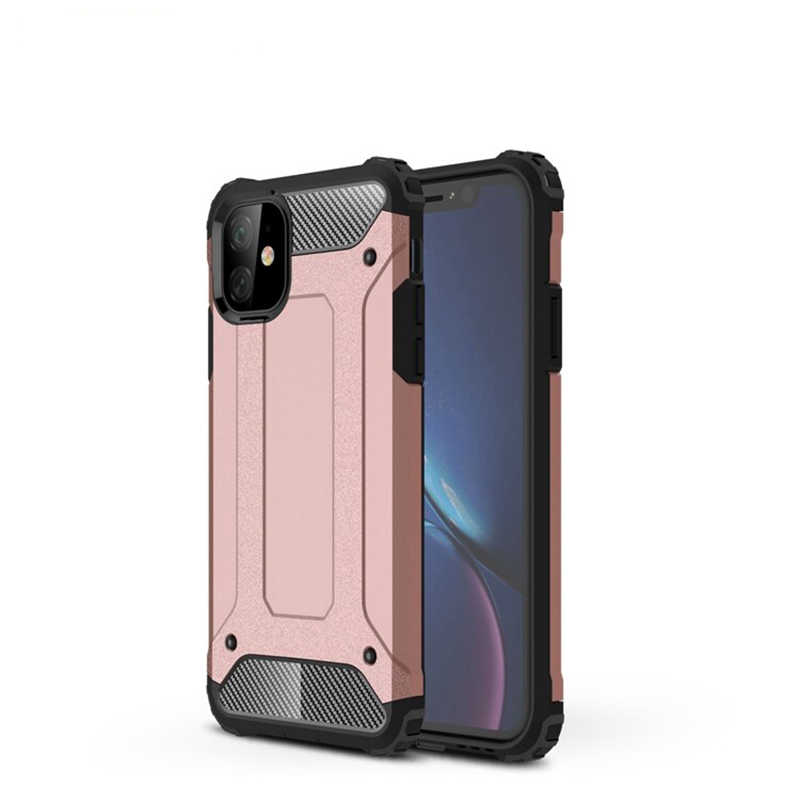 Apple iPhone 11 Kılıf Zore Crash Silikon Kapak - Rose Gold