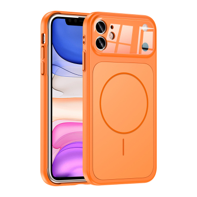 Apple iPhone 11 Kılıf Zore M-Safe Şarj Özellikli Kamera Korumalı Formen Kapak - Zore