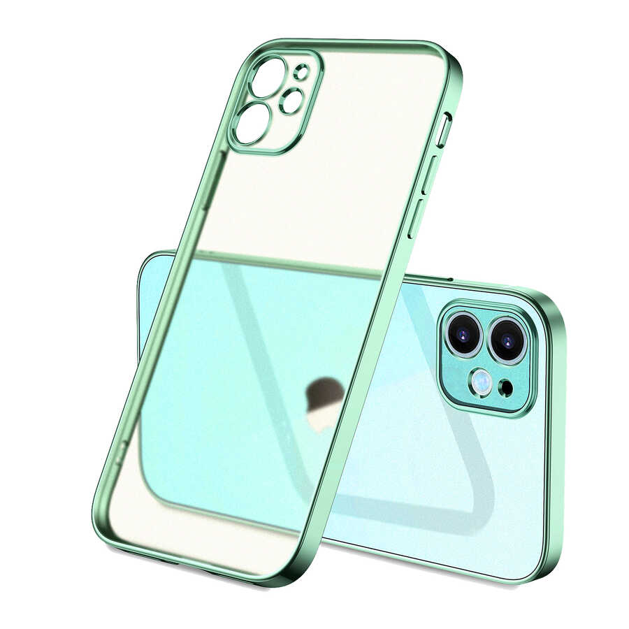 Apple iPhone 11 Kılıf Zore Mat Gbox Kapak - Yeşil