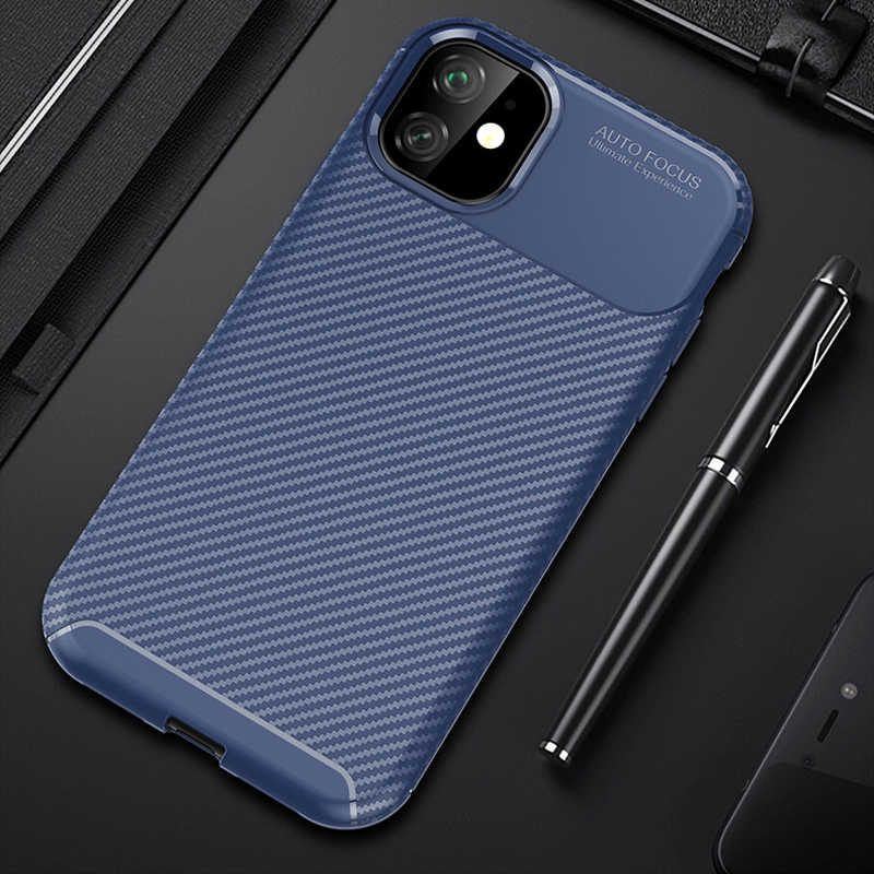 Apple iPhone 11 Kılıf Zore Negro Silikon Kapak - Lacivert