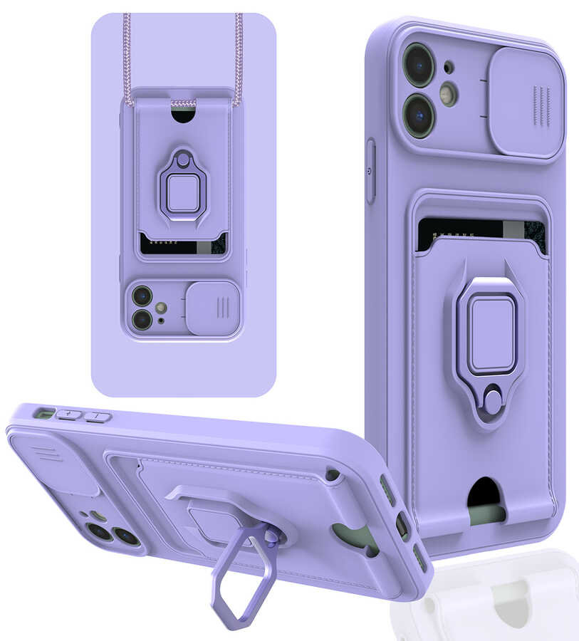 Apple iPhone 11 Kılıf Zore Pelit Kapak - Lila