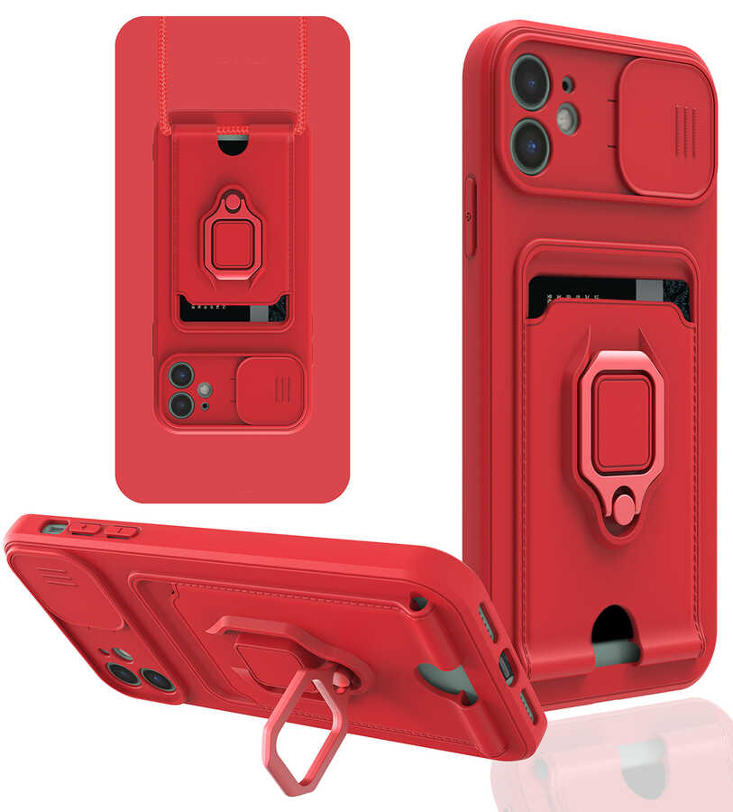 Apple iPhone 11 Kılıf Zore Pelit Kapak - Kırmızı