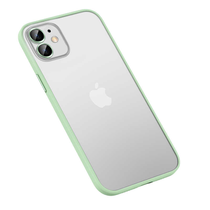 Apple iPhone 11 Kılıf Zore Retro Kapak - Yeşil