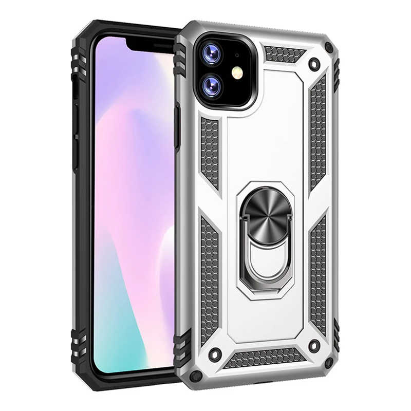 Apple iPhone 11 Kılıf Zore Vega Kapak - Gri