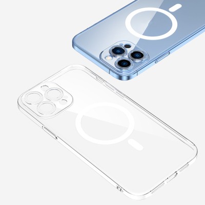Apple iPhone 11 Pro Camera Protected M-Safe Charging Transparent Zore London Hard PC Case - 4