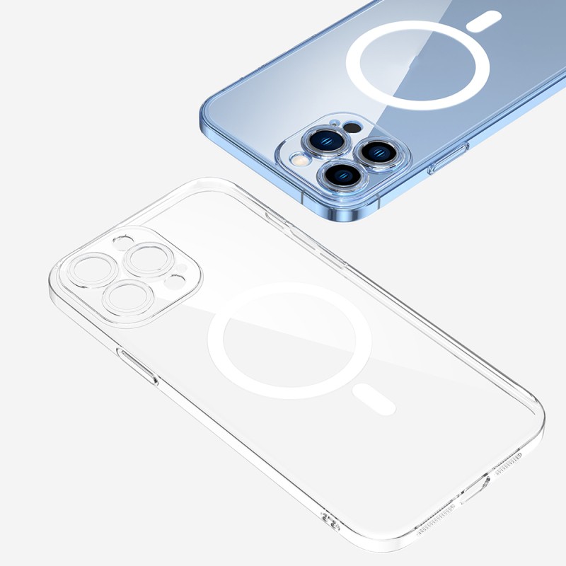 Apple iPhone 11 Pro Camera Protected M-Safe Charging Transparent Zore London Hard PC Case - 4