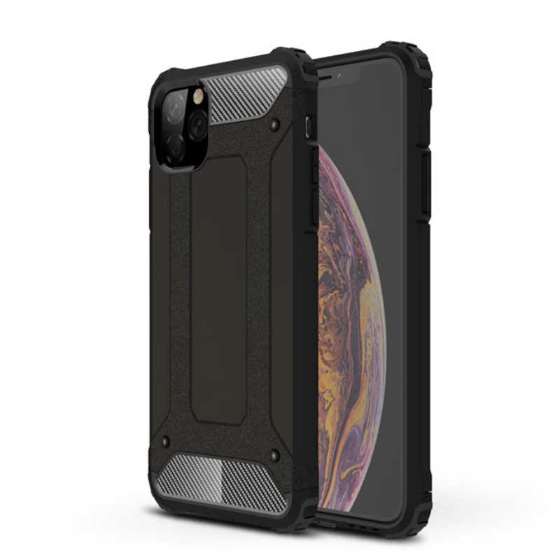 Apple iPhone 11 Pro Kılıf Zore Crash Silikon Kapak - Siyah