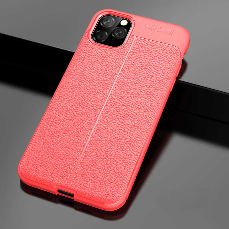 Apple iPhone 11 Pro Kılıf Zore Niss Silikon Kapak - Kırmızı
