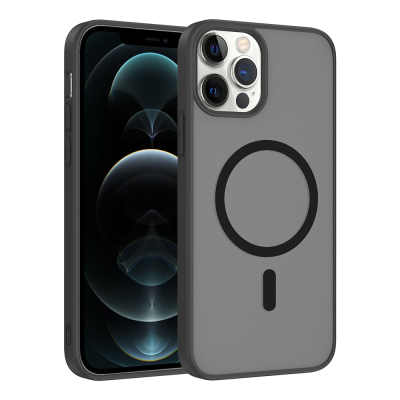 Apple iPhone 11 Pro Max Case M-safe Charging Feature Zore Flat Cover - Zore