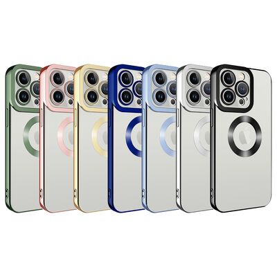Apple iPhone 11 Pro Max Kılıf Kamera Korumalı Logo Gösteren Zore Omega Kapak