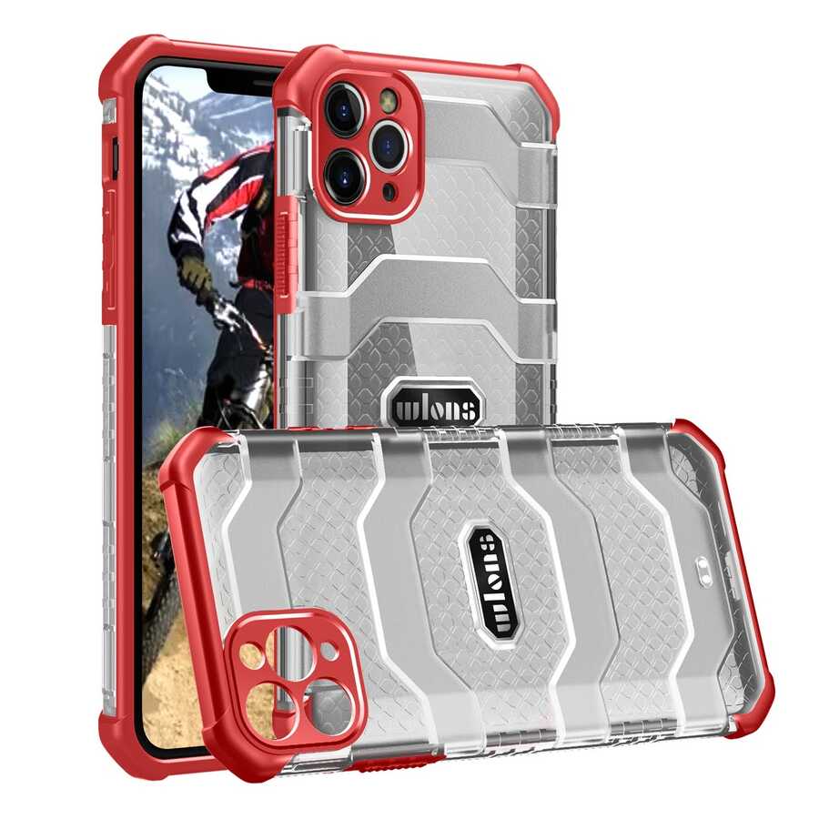 Apple iPhone 11 Pro Max Kılıf Wlons Mit Kapak - Kırmızı