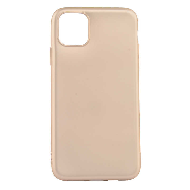 Apple iPhone 11 Pro Max Kılıf Zore Premier Silikon Kapak - Gold