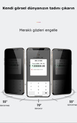 Apple iPhone 11 Pro Max Zore Kor Privacy Cam Ekran Koruyucu - Thumbnail