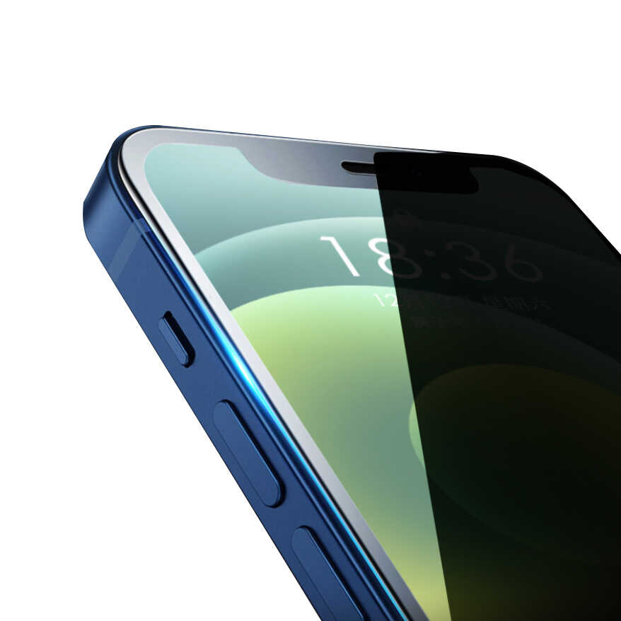 Apple iPhone 11 Wiwu iPrivacy HD Anti-Peep Ekran Koruyucu - Siyah