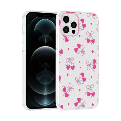 Apple iPhone 12 Case with Camera Protector, Patterned Zore Clip Cover - 2
