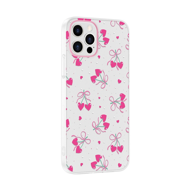 Apple iPhone 12 Case with Camera Protector, Patterned Zore Clip Cover - 6